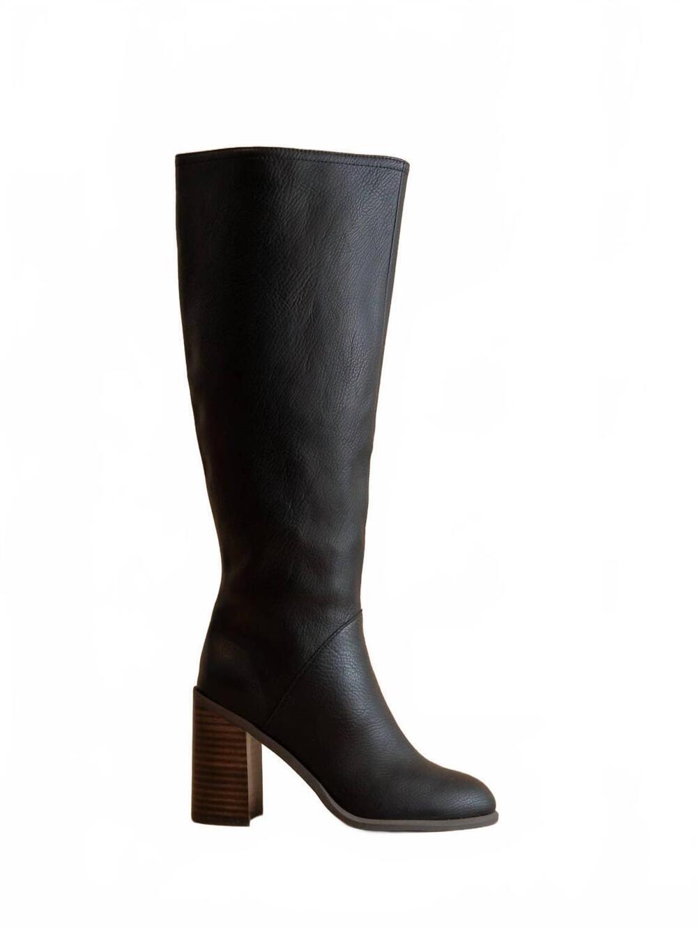 NEW OASIS SOCIETY women's the shiloh knee high block heel boot in black